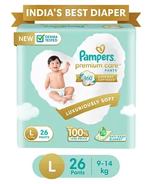 Pampers Premium Care Softest Ever Diaper Pants Large - 26 Pieces