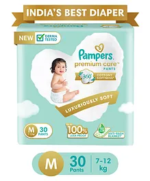 Pampers Premium Care Softest Ever Diaper Pants Medium Size- 30 Pieces