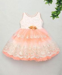 M'Princess Lace Design Party Dress - Orange M'Princess Lace Design Party Dress - Orange