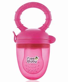 BeeBaby Fruttino Silicone Food & Fruit Nibbler Soft - Pink