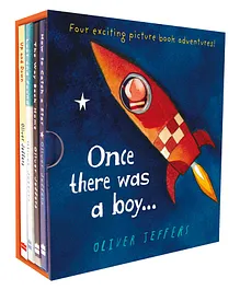 Once there was a boy Story Books Set of 4 by Oilve Jeffers - English