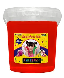 HOTKEI Blue Fruit Scented DIY Magic Toy Slimy Slime Clay Gel Jelly Putty Set kit Toys for Boys Girls Kids Slime 1 Kg- Red