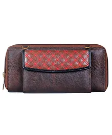 The Clownfish Wallet - Brown & Red