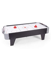 NEGOCIO Wooden Indoor Air Hockey Game Table Top Toy for Kids - Multi Colour