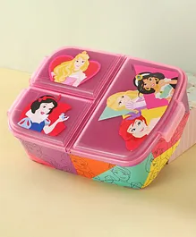 Disney Princess Multi Compartment Lunch Box With Attractive Print  - Purple