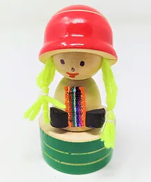 A&A Kreative Box Wooden Toy Sharpener Little Girl - Colour May Vary