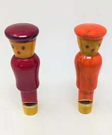 A&A Kreative Box Wooden Guard Whistles Set Of 2 (Available in Assorted Colours)