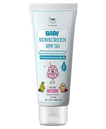 TNW The Natural Wash Baby Sunscreen with Calendula Extracts and Mango Butter Water Resistant Sun Protection - 50 g