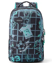 American Tourister Pazzo+ Backpack Black & Blue- Height 19 Inches