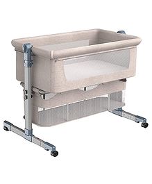 House of Quirk Baby Bassinet 3 in 1 Travel Sleeper Bedside Crib - Beige