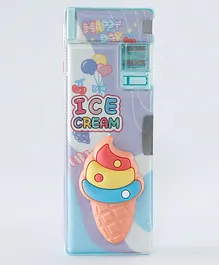 Pencil Case With Ice Cream Design - Purple