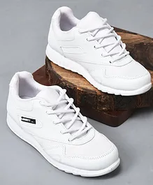 LIBERTY Laced Up School Shoes - White