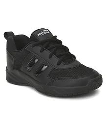LIBERTY Solid Lace Up School Shoes - Black