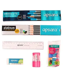 Apsara Premium Scholar Kit Pack of 6 - Multicolour