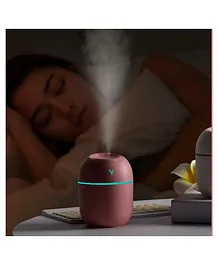 Chocozone USB Operated Cool Mist Humidifier Diffuser with 7 Color Lights Air Humidifier - Pink