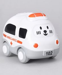 Play Nation Friction Toy Ambulance Car - White