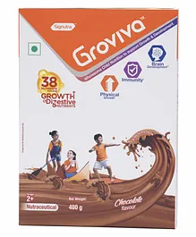 Groviva Wholesome Nutrition for Growth & Development Supplement  Chocolate Flavour BIB -400 g