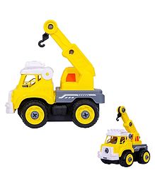 BixFeex Vehicle-Power Crane Friction Powered Crane Toy Construction Vehicles - Multicolor