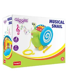 Giggles Musical Snail - Green & Blue