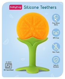 Babyhug Orange Shape Silicone Teether - Orange