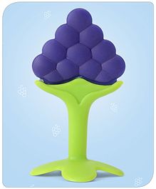 Babyhug Grapes Shape Silicone Teether - Purple