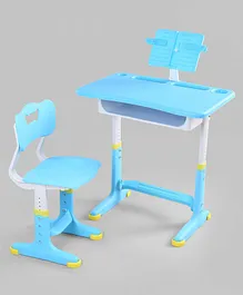 Babyhug Study Table & Chair Set with Height Adjustment - Blue