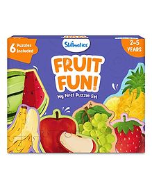 Skillmatics My First Puzzle Set 21 Piece Fruit Jigsaw Puzzles Educational Toddler Toy Gifts for Kids