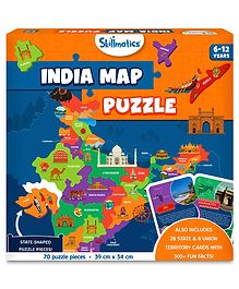 Skillmatics India Map Puzzle - 70 Pieces