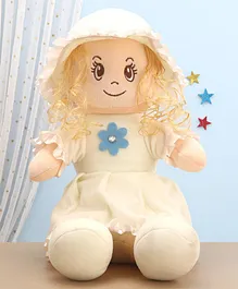 Funzoo Sitting Cherry Doll White - Height 35 cm