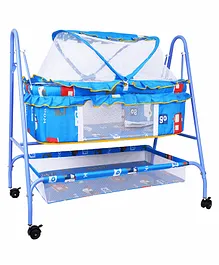 1st Step Cradle with Swing and Mosquito Net - Blue