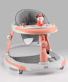 Babyhug Multi-functional Musical Baby Walker- Orange