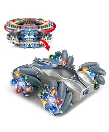 NEGOCIO Drift Stunt CAR Rechargeable High Speed Drift Stunt Remote Control Off Road Crawler Racing Toy car with LED Lights with Universal Wheel for Kids COLOR MAY VARY