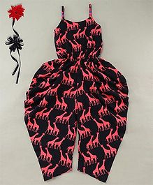 Soul Fairy Giraffe Print Dhoti Jumper - Pink Soul Fairy Giraffe Print Dhoti Jumper - Pink