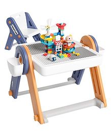 Miniture Flex Desk: 6 in 1 Multifunctional Kids Table Blue and Orange