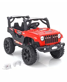 Babyhug Battery Operated Ride On Jeep with Remote Control - Red