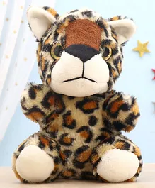 Dimpy Stuff Sitting Tiger Soft Toy - Height 17 cm (Color & Print May Vary)
