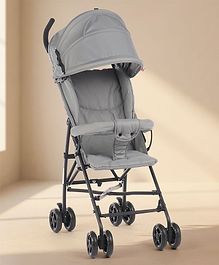 Babyhug Lightweight & Compact Tour Infant Travel Buggy Stroller- Black| Compact Umbrella Fold| Rear Wheels with Brake| Front Swivel Wheels with Lock (Color May Vary) Babyhug Lightweight & Compact Tour Infant Travel Buggy Stroller- Black| Compact Umbrella Fold| Rear Wheels with Brake| Front Swivel Wheels with Lock (Color May Vary)