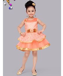 M’Princess Flower Patchwork Dress - Peach M’Princess Flower Patchwork Dress - Peach