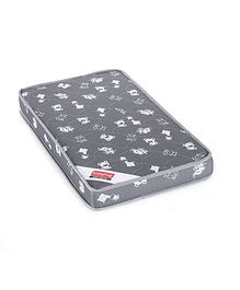 Babyhug High Density Soft Foam Baby Mattress Cute Animal Print- Grey