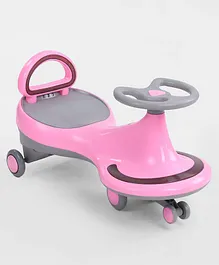 Babyhug Orbit Swing Car with Light & Music - Pink