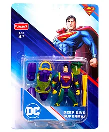 Funskool Superman Deep Dive Action Figure Multi Colour - Height 16.5 cm