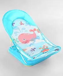 Babyhug Anti Slip Baby Bather with Aqua Print- Blue