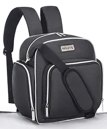 Babyhug Multipurpose Backpack Style Diaper Bag - Grey