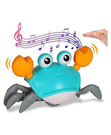 Enorme Electric Musical Walking Crawling Sensor Crab USB Rechargeable Interactive Development Toy with Lights (Color May Vary)