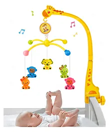 Fiddlerz Rotating Musical Cot Rattle for Babies Mobile for Cradle - Multicolor
