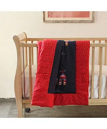 House This Little Sailor Quilt - Red
