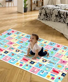 EVA Waterproof  Alphabet Roll Playmat With Pictures- White