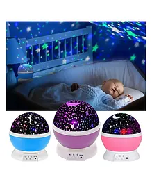 ARCADE TOYS Star Light Rotating Projector Lamp With Colors and 360 Degree Moon (Color May Vary)