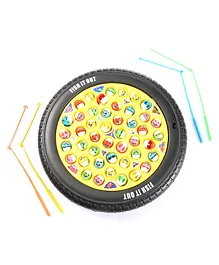 Babyhug Tyre Musical Fish Catching Game With Rotating Board 45 Fishes- Multicolour