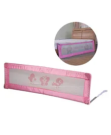 SAFE-O-KID Fully Foldable Bed Rail Guard 6 Ft Pack of 1  - Pink